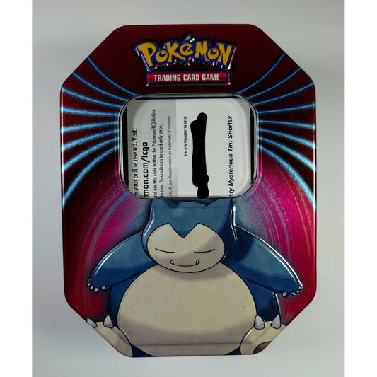 Pokemon - Snorlax Tin Opened PTCGO Code Card and plastic included