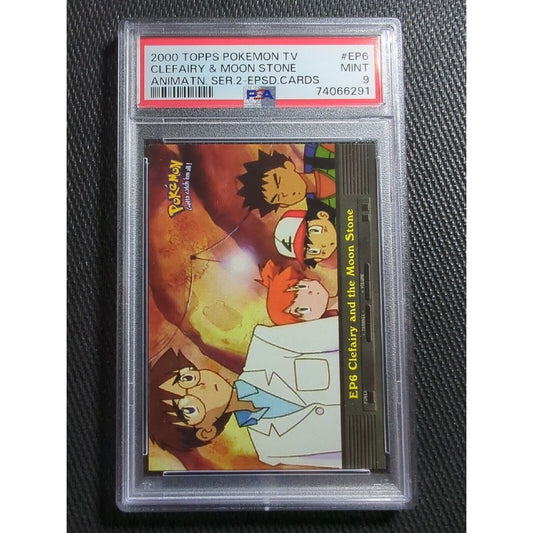 PSA 9 EP6 Clefairy and the Moon Stone - 2000 Topps TV Animation - Pokemon