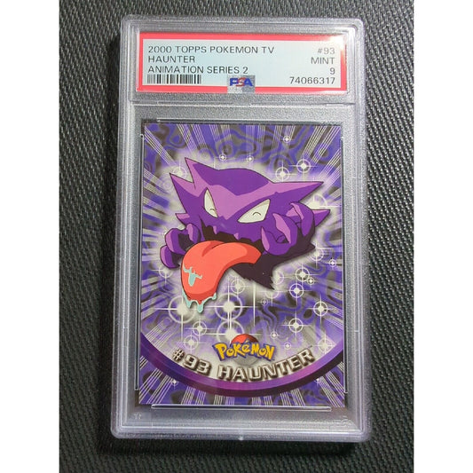 PSA 9 #93 Haunter - Topps TV Animation - Pokemon - WTP Cubone