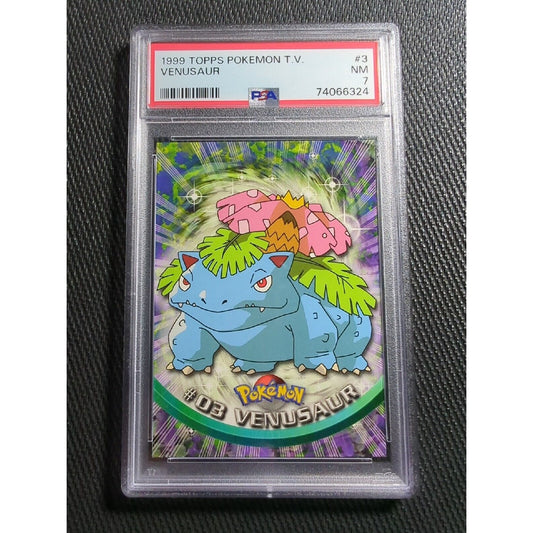 PSA 7 #3 Venusaur - 2000 Topps TV Animation - Pokemon