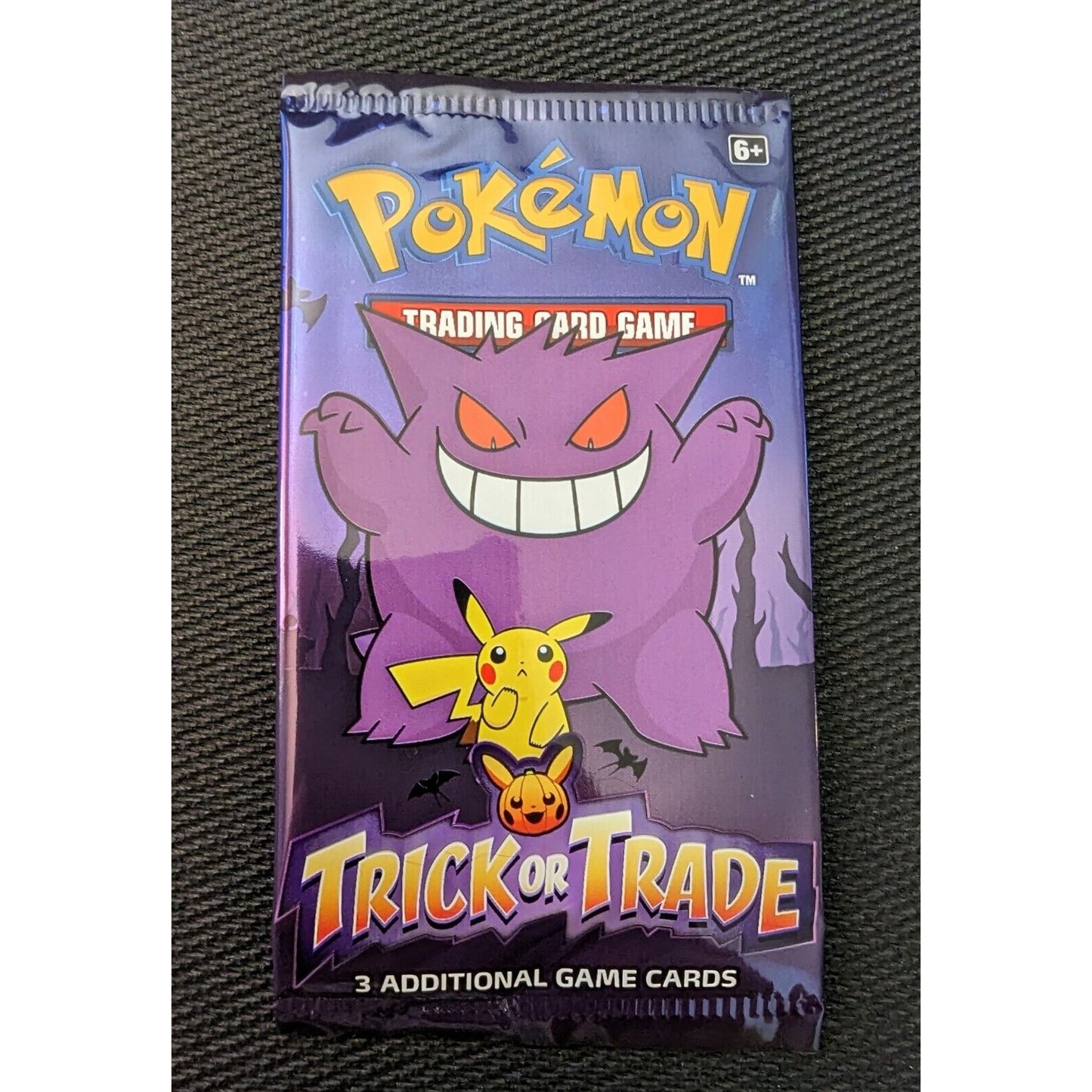 Pokemon 5x Trick or Trade 3 Card Mini Booster Pack-Halloween Gengar Pikachu