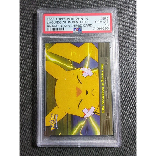 PSA 10 EP5 Showdown in Pewter City - NH - TV Animation - Pokemon - Topps - POP 5