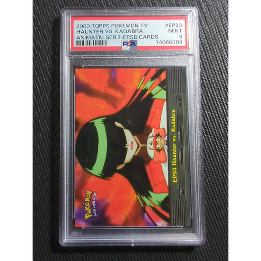 PSA 9 EP23 Haunter vs. Kadabara - 2000 Topps TV Animation - Pokemon - Sabrina