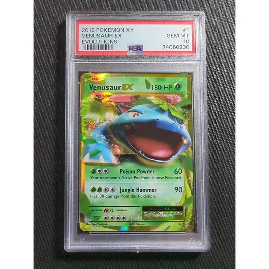 PSA 10 - Venusaur EX 1 - Ultra Rare - 2016 XY Evolutions - Pokemon