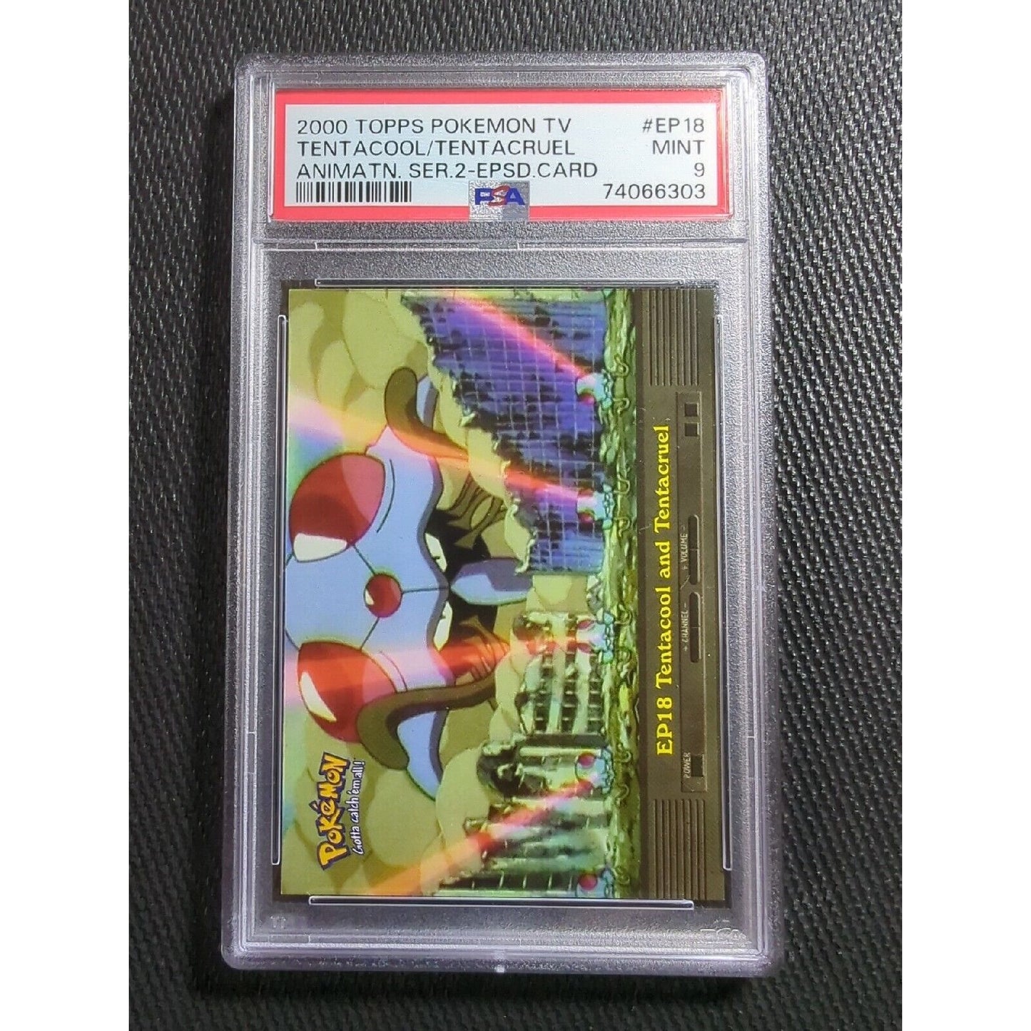 PSA 9 EP18 Tentacool and Tentacruel - 2000 Topps TV Animation - Pokemon