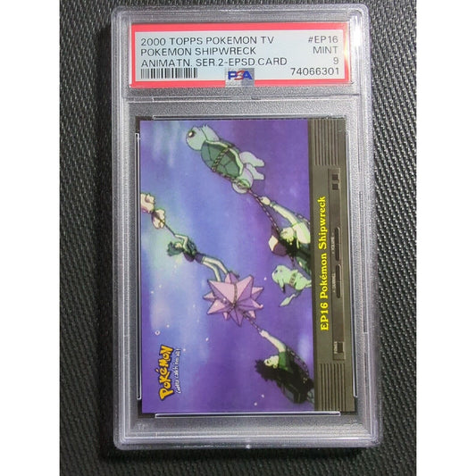 PSA 9 EP16 Pokemon Shipwreck - 2000 Topps TV Animation - Pokemon